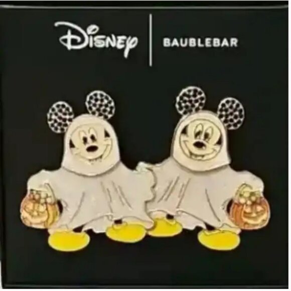 BAUBLEBAR DISNEY Mickey Mouse Ghost Dangle Earrings - Picture 1 of 2